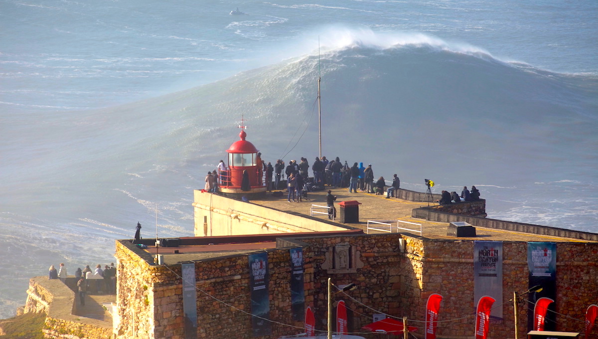Forte São Miguel Arcanjo Nazaré olas gigantes