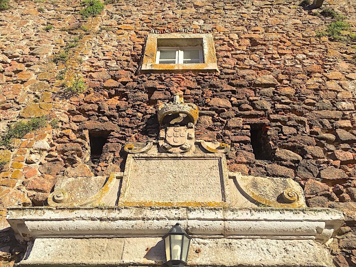 Inscripción Puerta Fuerte de São João Baptista Berlengas