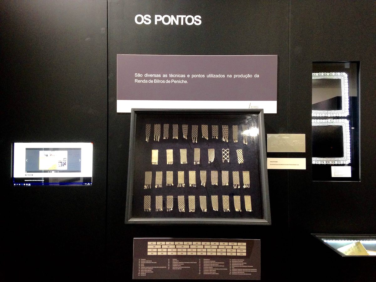 Tipos de encaje Museo Rendas Bilros Peniche
