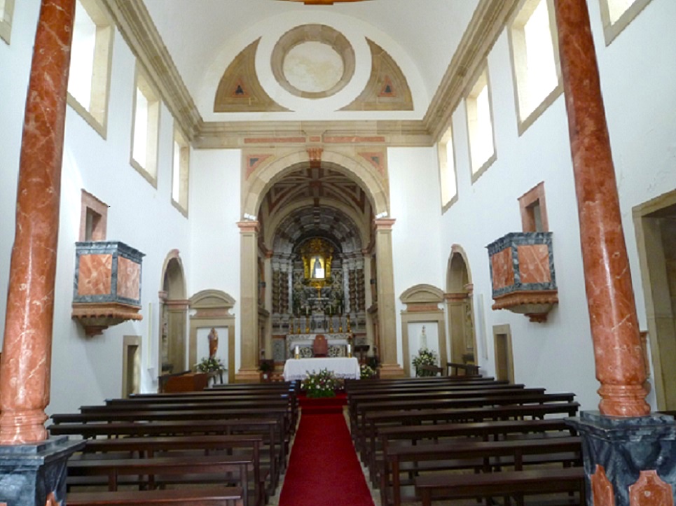 Interior Iglesia Nuestra Señora de la Concepción atouguia Peniche