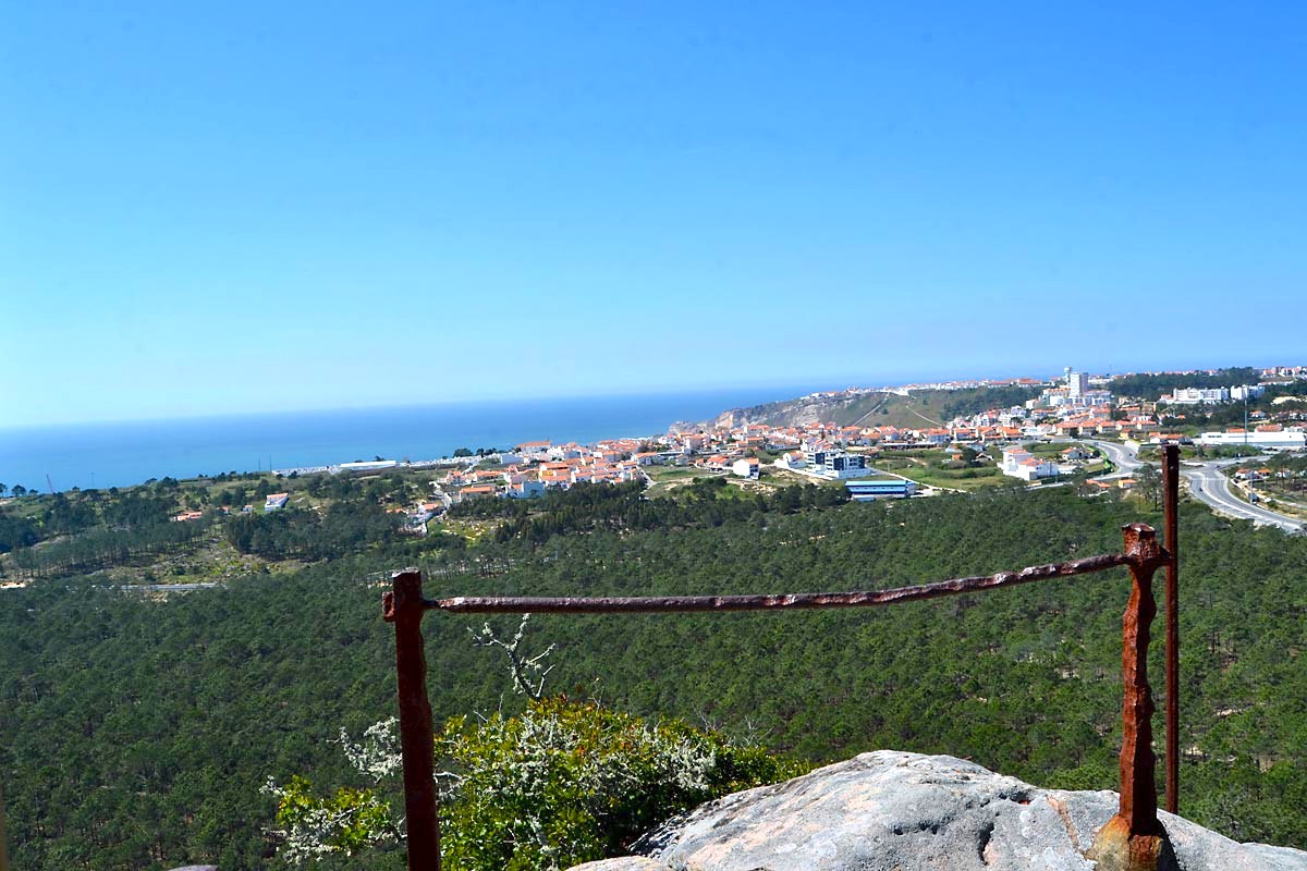 Localización monte sao bras Nazaré