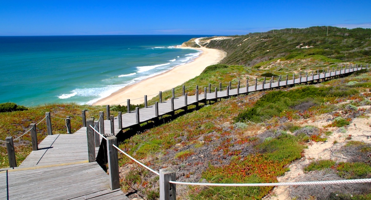 Portada Playa da Polvoeira Alcobaça